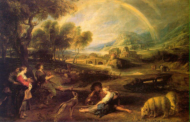 Landscape with a Rainbow, Peter Paul Rubens